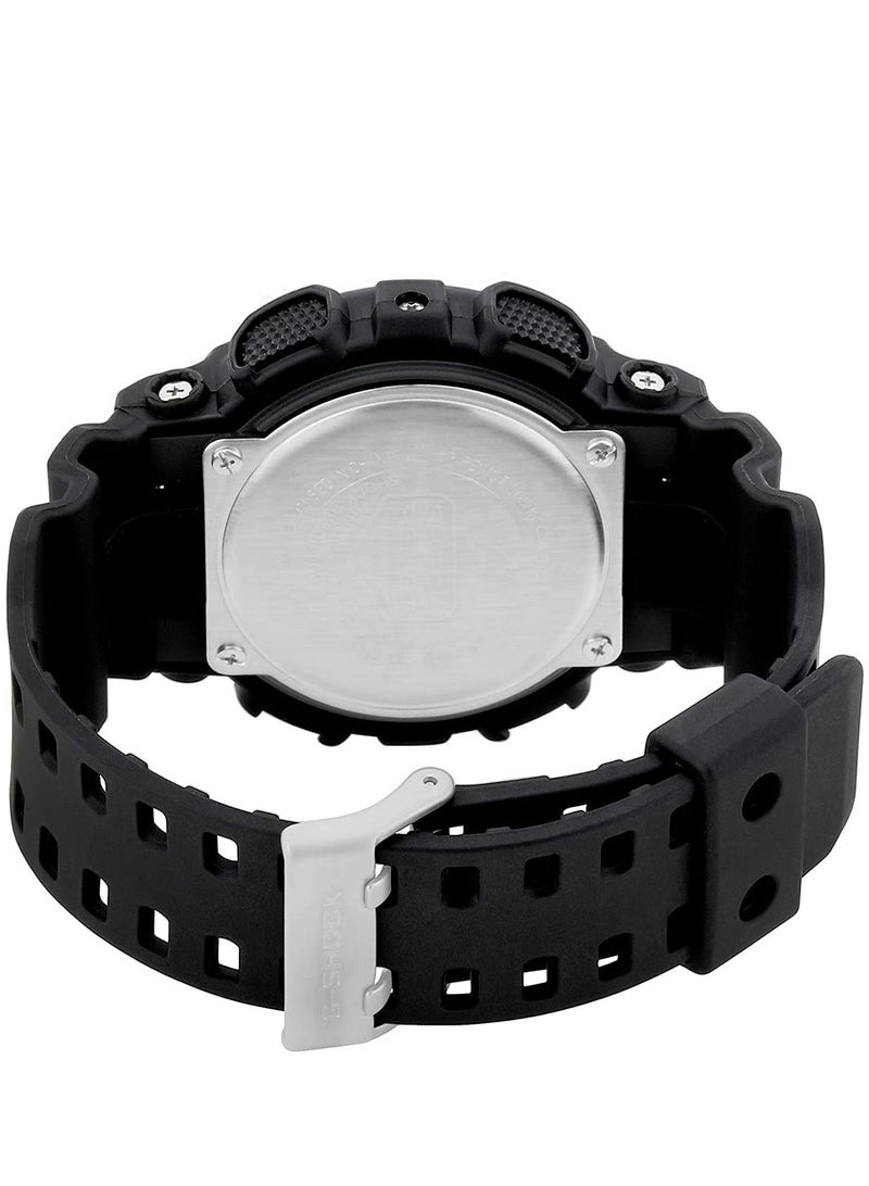 شوك ساعة كاسيو جي شوك للرجال، تناظرية/رقمية، توقيت عالمي، مينا سوداء، GA-110-1B - Image 5